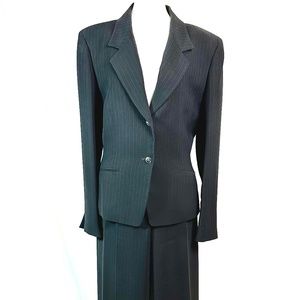 Anne Klein Navy & Pink Pinstripe (Girl Power) Business Suit